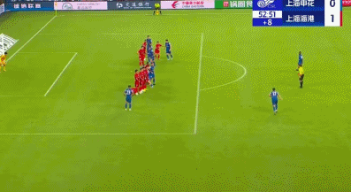 半场最有威, 申花的控球, 反复的冲击